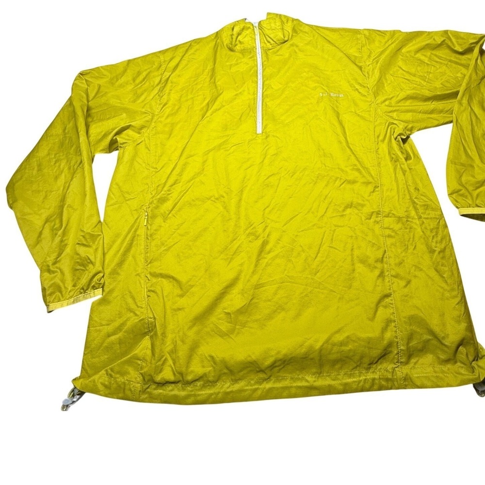 Vintage L.L.Bean Men's Large Yellow Nylon Pullover Windbreaker Anorak